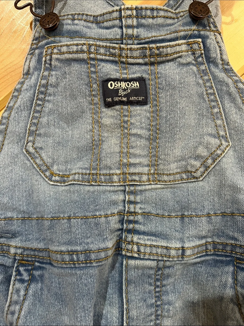 4t Children's Light Blue Denim Overalls